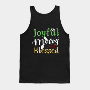 Joyful, Merry and Blessed Tank Top